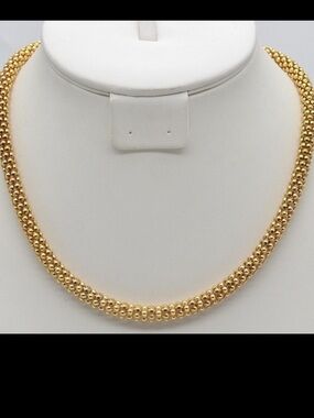 925 Milor Thick Popcorn Chain Necklace